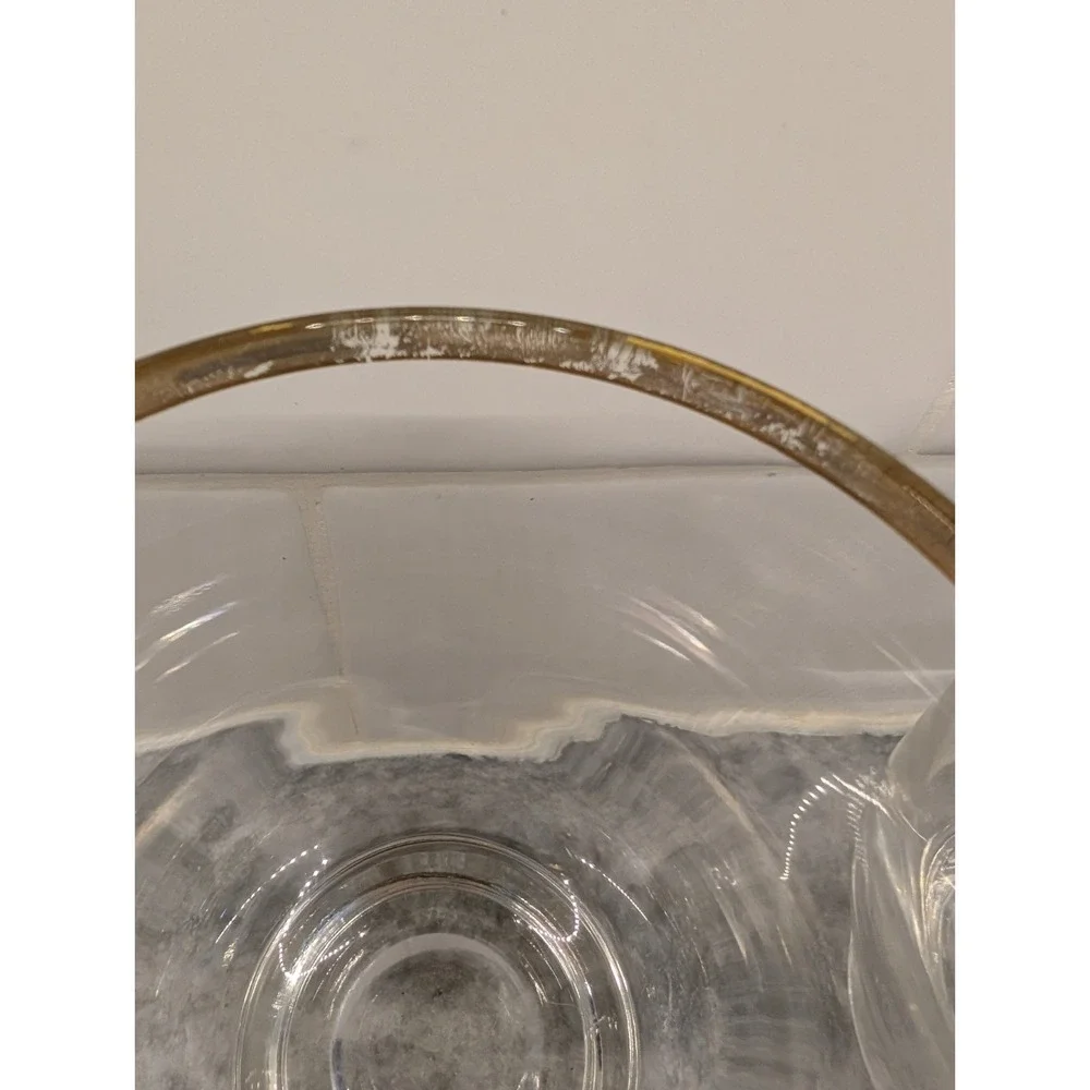 Vintage Thorne's Scotch Whisky Rocks Glasses Gold Rimmed‎ Set Of 4